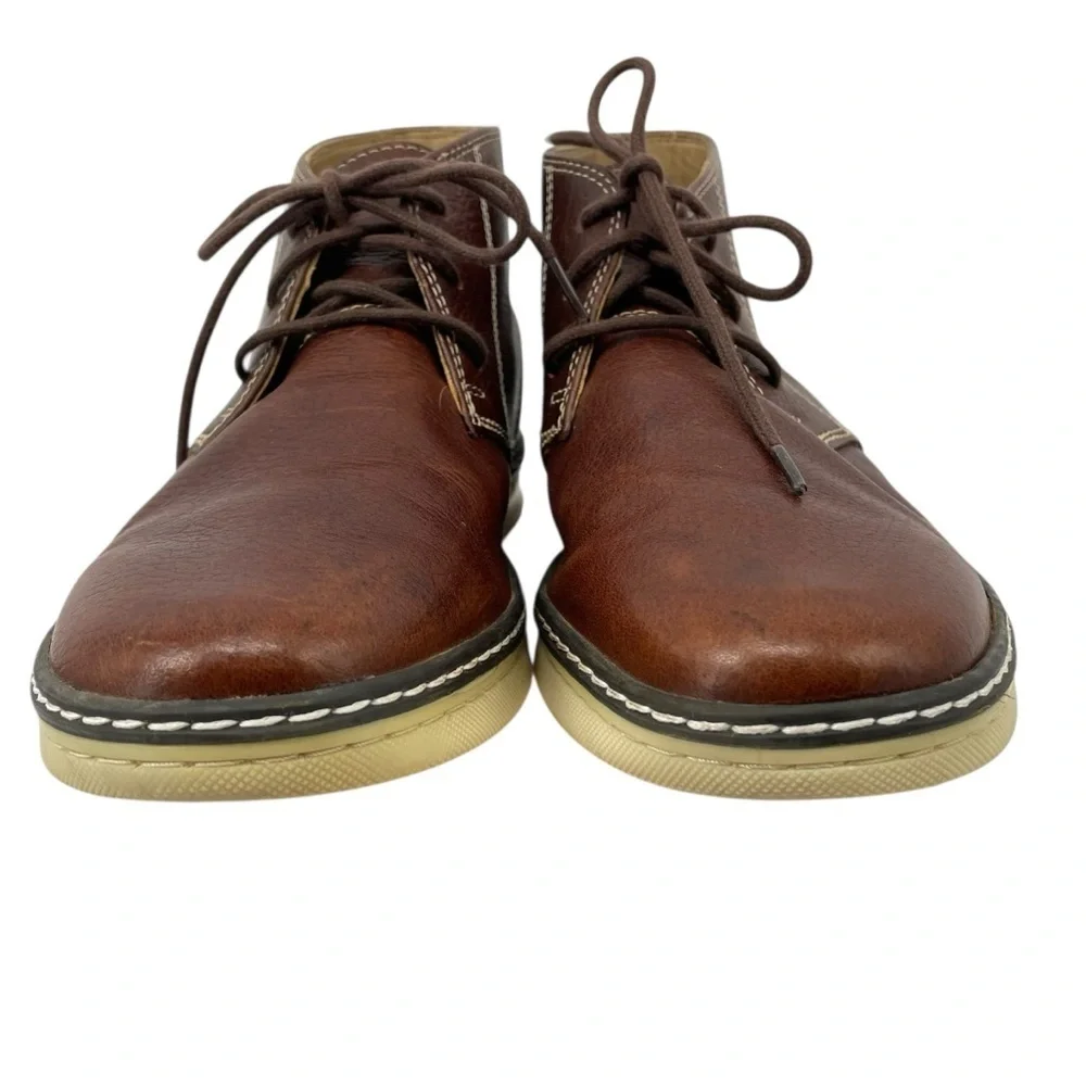 Johnston & Murphy McGuffey Chukka Leather Ankle Dress School Boots Shoes Boys 6